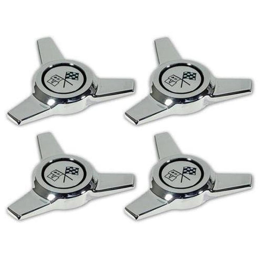 Corvette Hubcap Spinner Set. 4 Piece: 1964