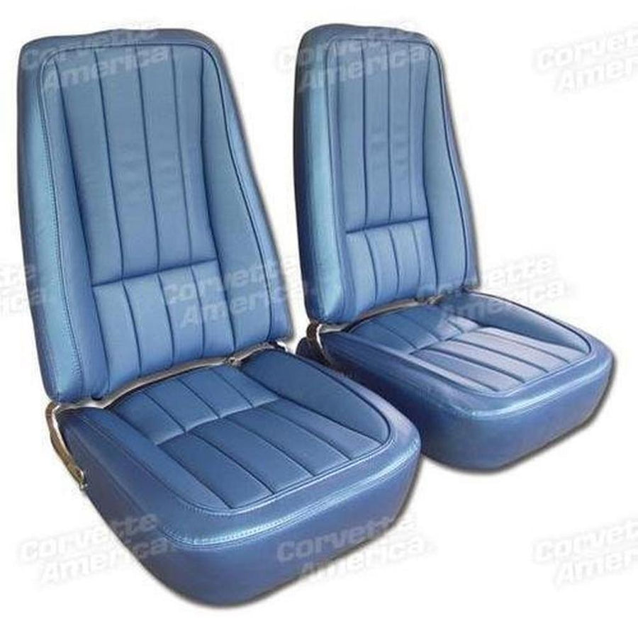 1969 Corvette C3 Vinyl Seat Covers - Bright Blue