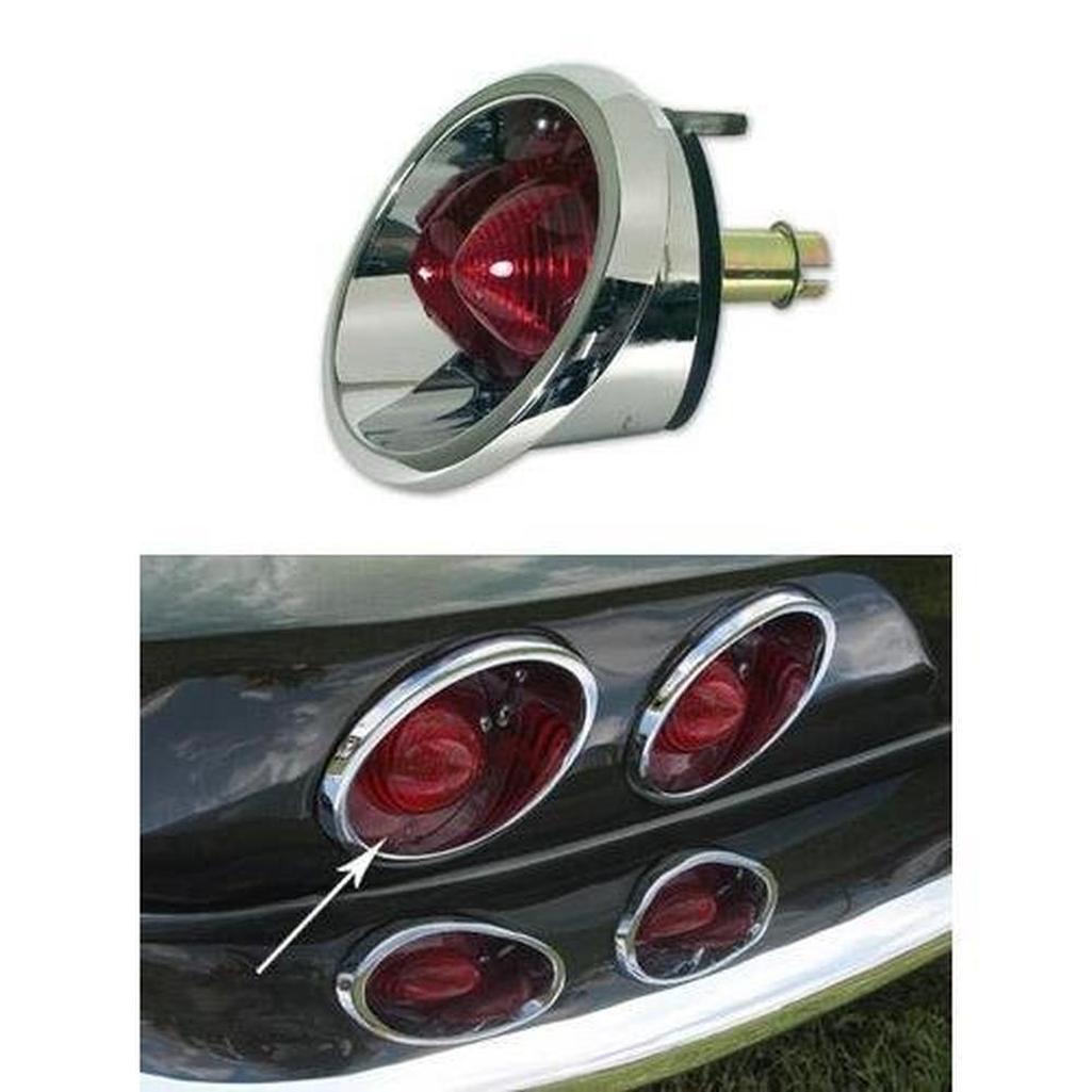 Corvette Taillight Assembly. LH Outer (Trim Parts): 1963-1967