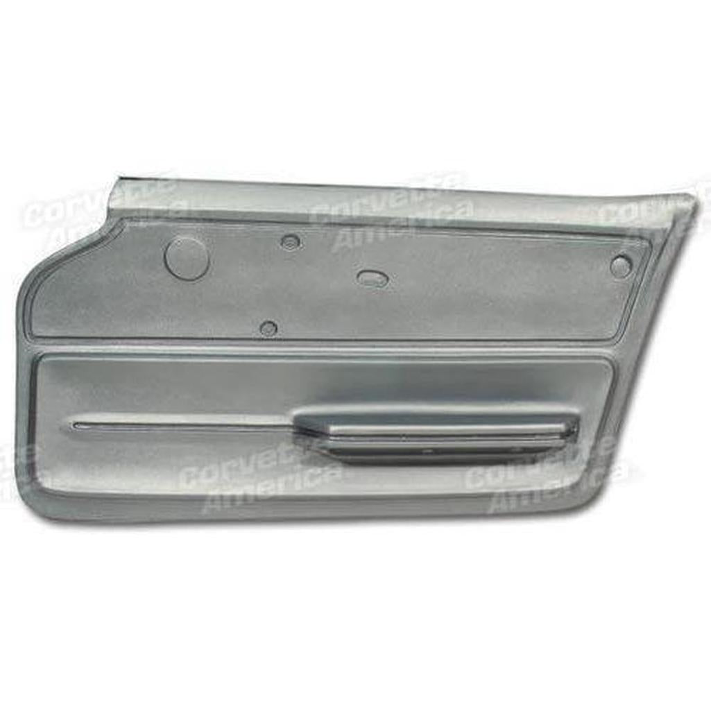 Corvette Door Panel. Silver Convertible With Felt RH: 1965-1966