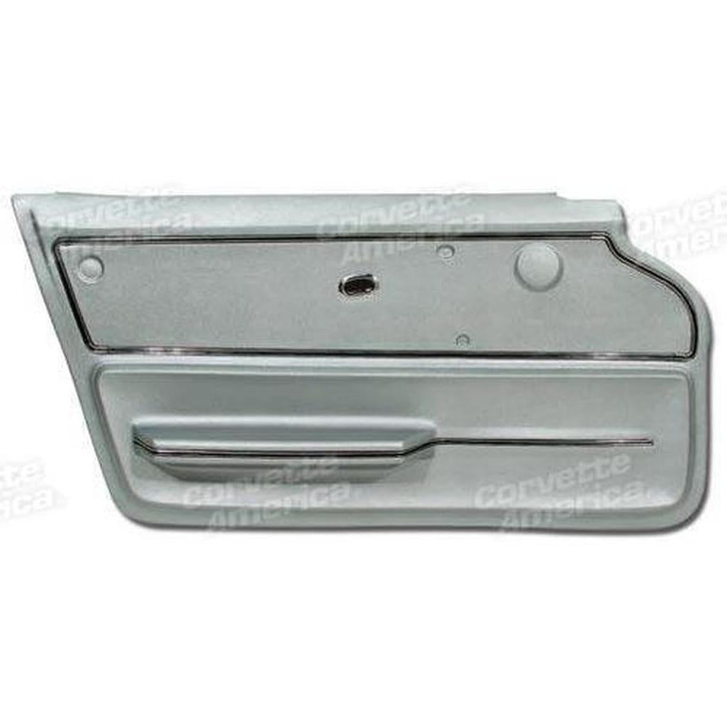 Corvette Door Panel. Silver Coupe With Trim LH: 1965-1966