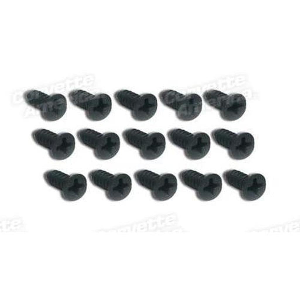 Corvette Weatherstrip Screw Set. Above Door On Body: 1964-1967