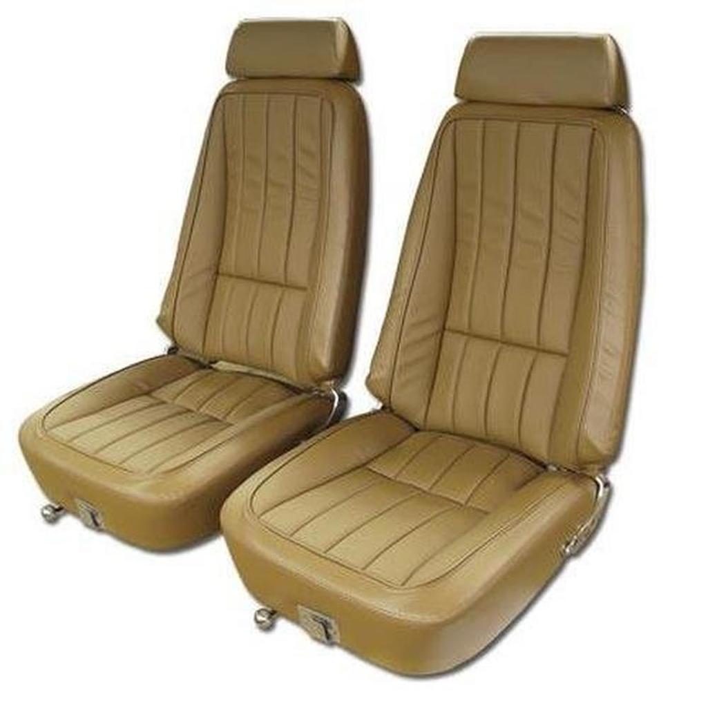 1969 Corvette C3 Vinyl Seat Covers - Saddle
