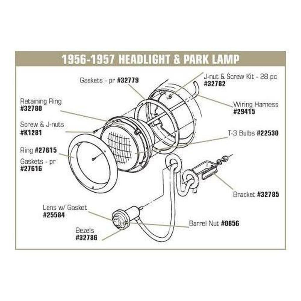 Corvette Park Light Sockets. W/Wire: 1953-1954