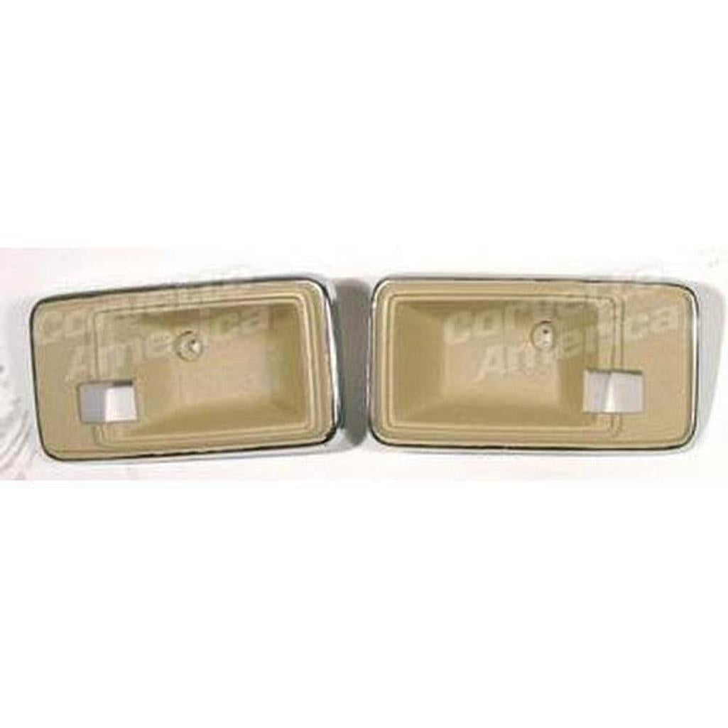 Corvette Door Latch Bezels. Doeskin: 1978-1980