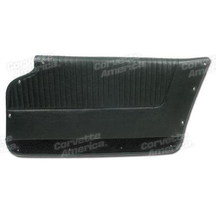 Corvette Door Panels. Black - Convertible - With Felt: 1963-1964