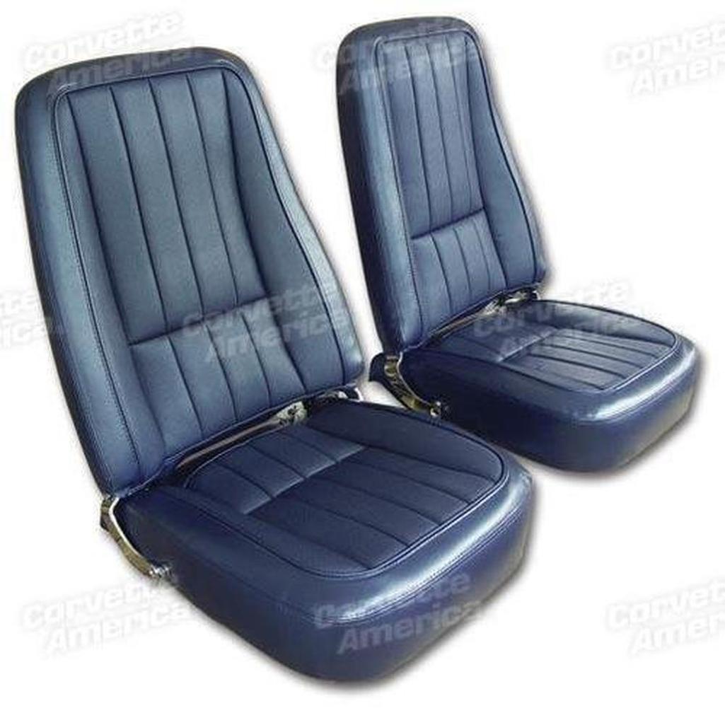 1968 Corvette C3 Vinyl Seat Covers - Dark Blue