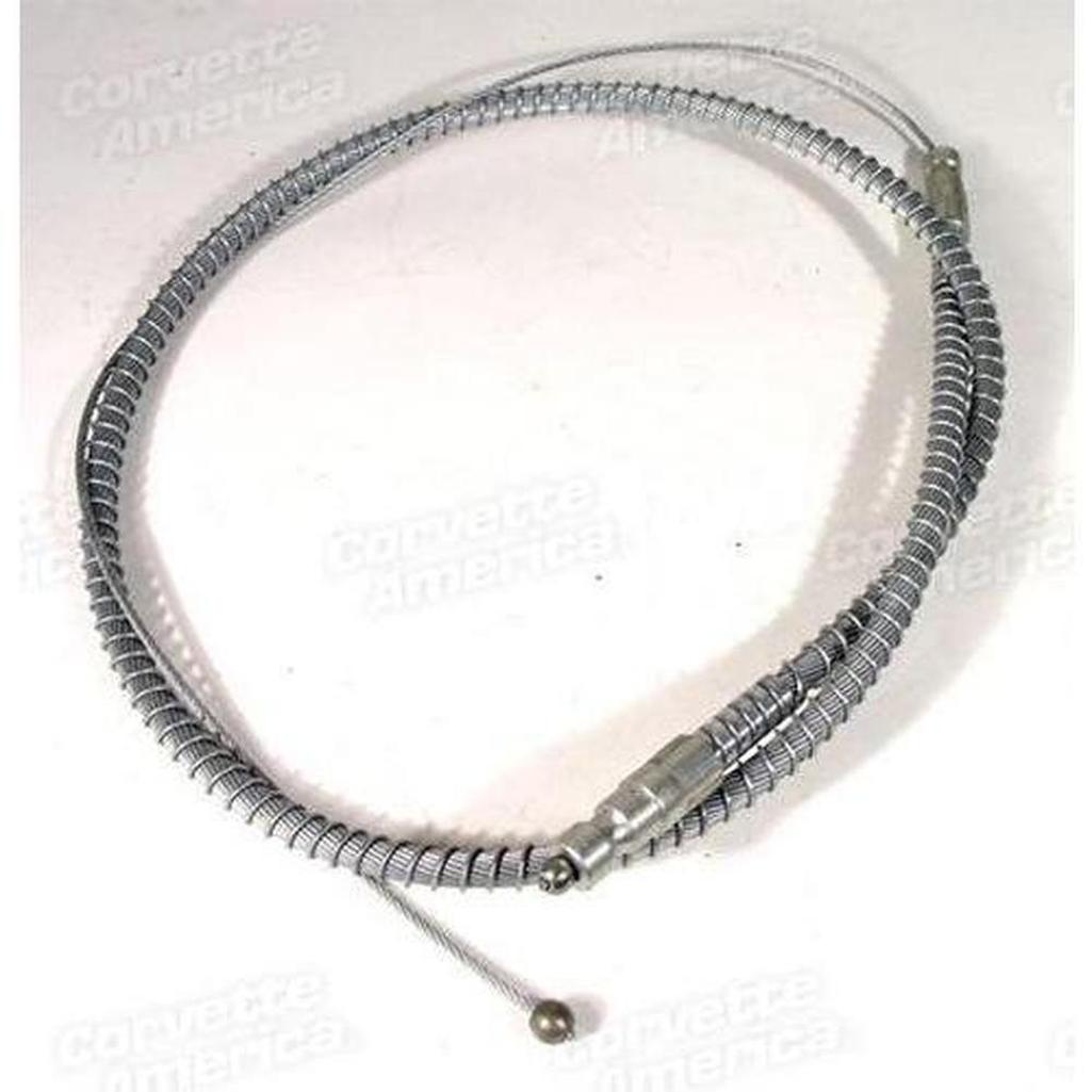 C2 1964-1966 Corvette Park Brake Cable - Front - Stainless Steel