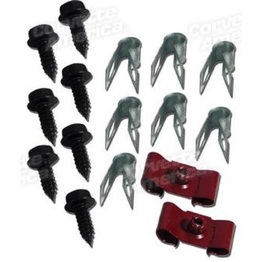 Corvette Brake Line CLips - 16 Piece Set: 1967