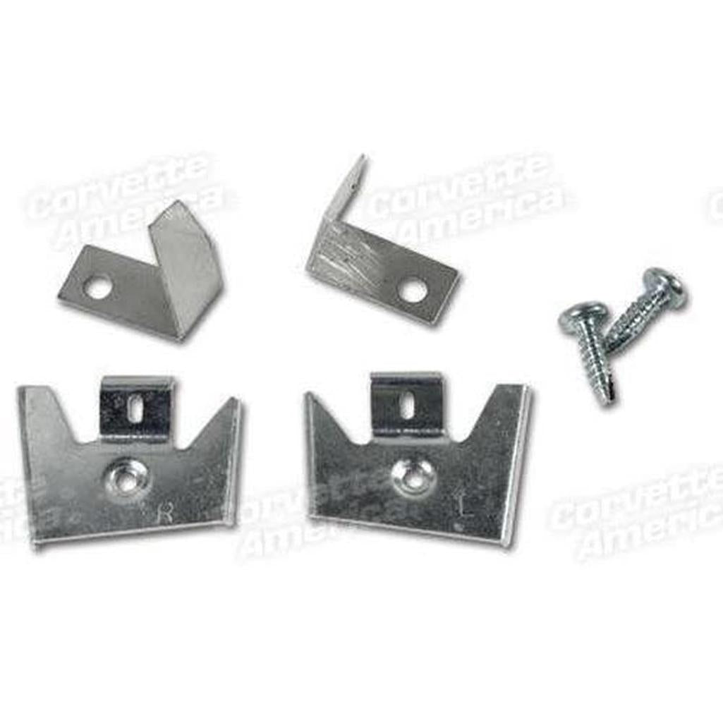 Corvette Door End Cap Mount & Weatherstrip Retainer. 58E: 1956-1958