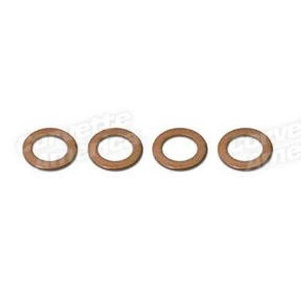 Corvette Brake Hose Washers. Copper 4 Piece Set: 1953-1982