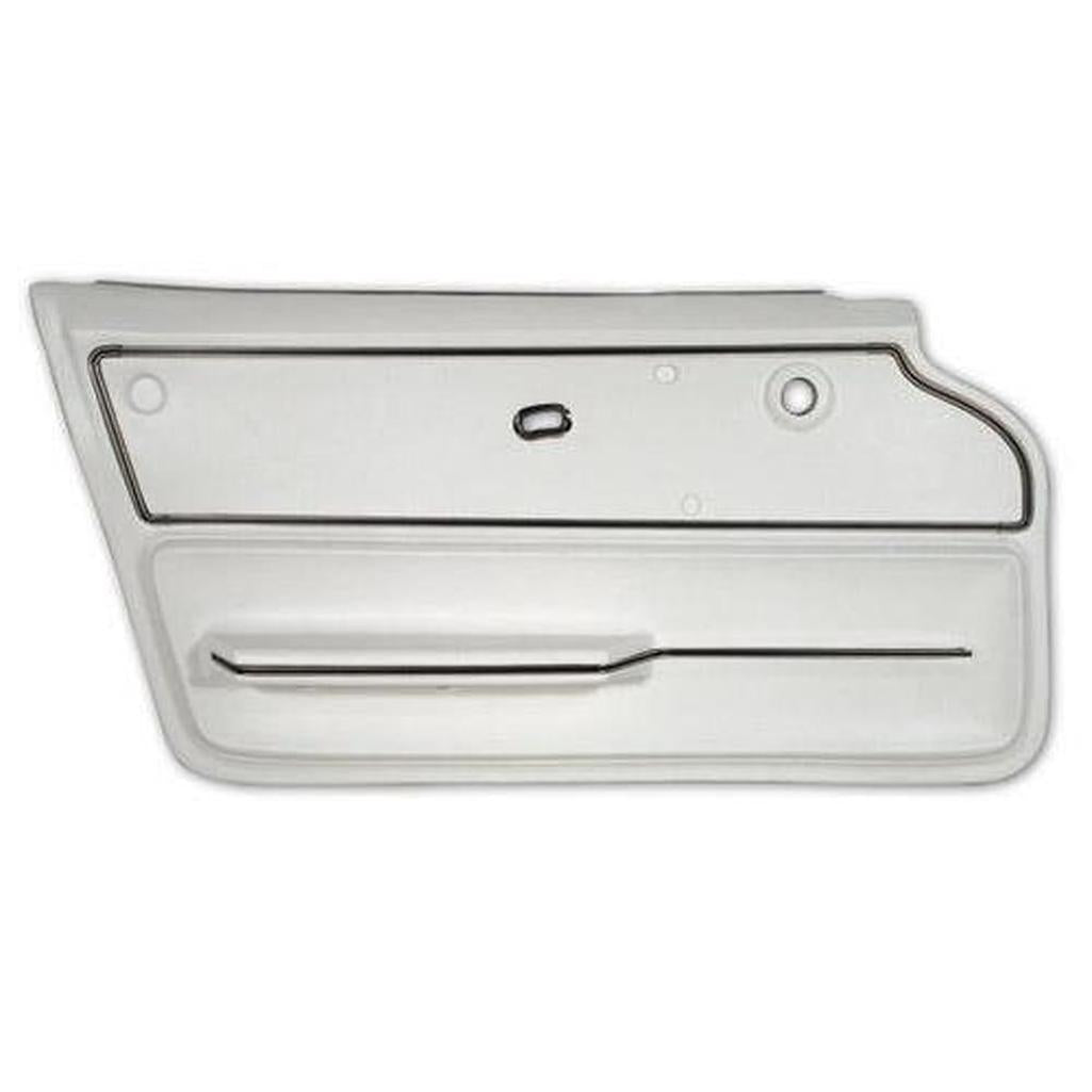 Corvette Door Panel. White Coupe With Trim LH: 1965-1966