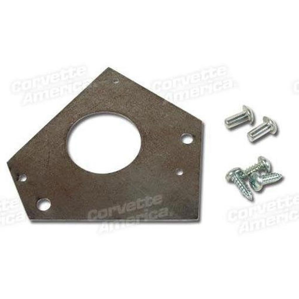 Corvette Clutch Rod Boot Retainer. W/Screws: 1965-1967