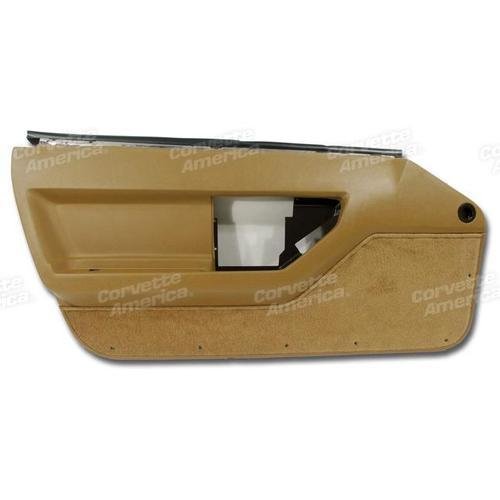 Corvette Door Panel. Saddle LH: 1988-1989