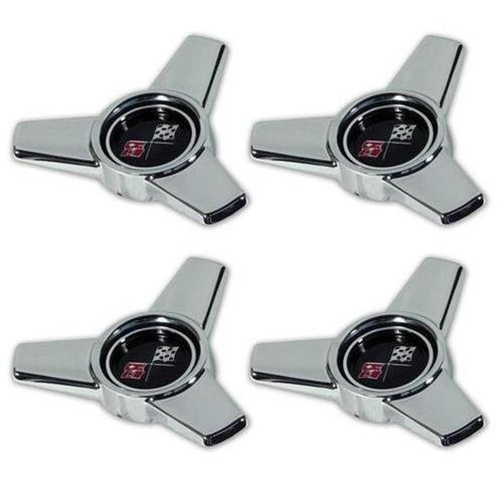 Corvette Hubcap Spinner Assembly Set.: 1966