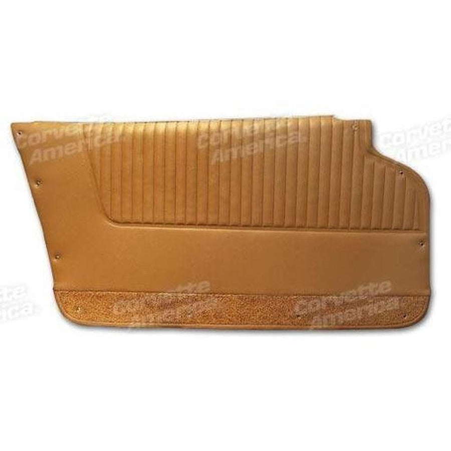Corvette Door Panels. Saddle - Coupe - With Felt: 1963-1964