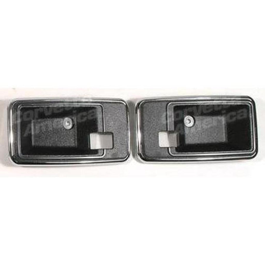 1978-1981 Corvette C3 Door Latch Bezels - Black