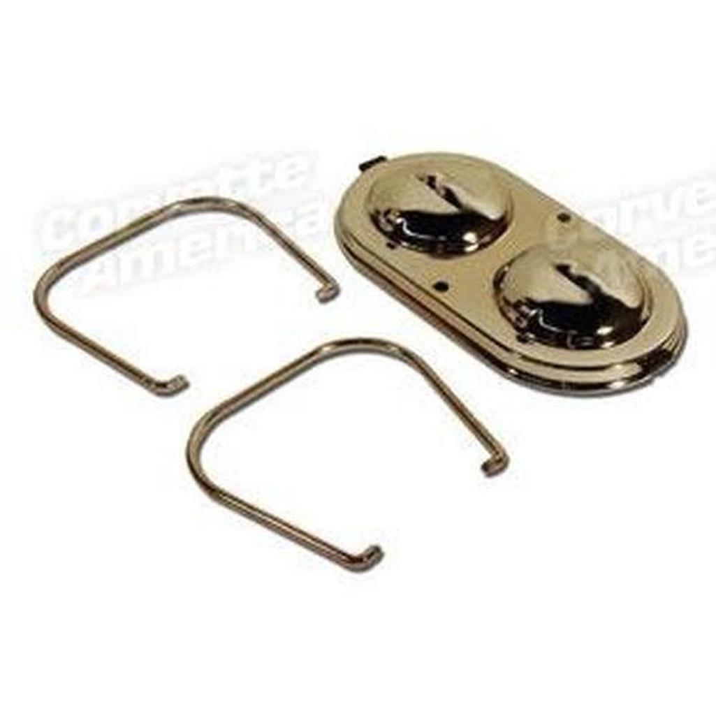 Corvette Master Cylinder Cap. Chrome: 1967-1982