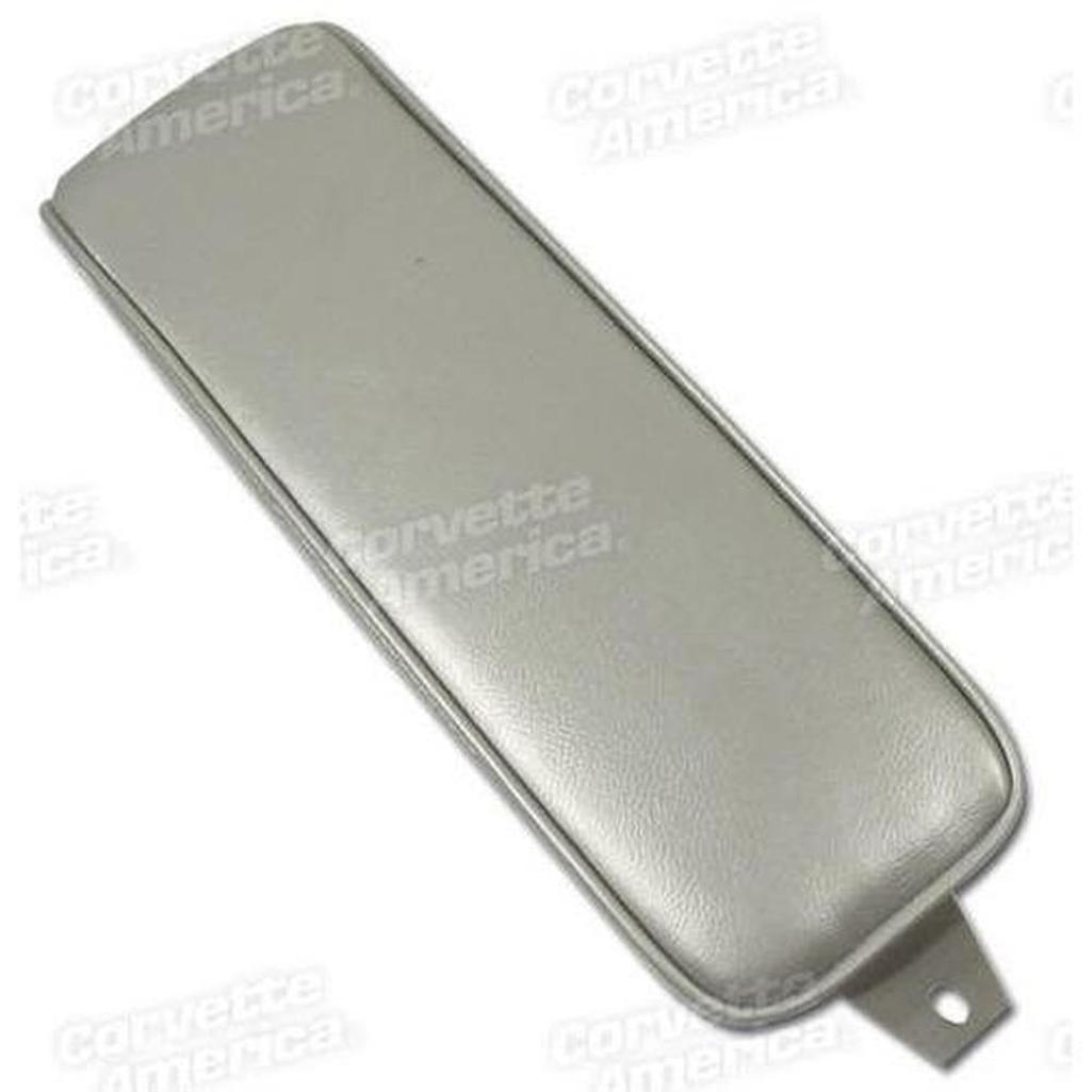 Corvette Center Armrest. Silver Vinyl: 1965-1966 – CorvetteGuys.com