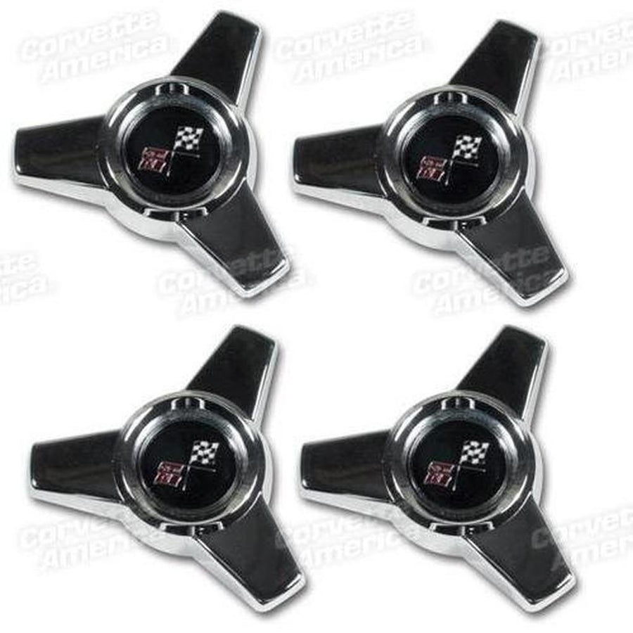 Corvette Hubcap Spinner Assembly Set.: 1965
