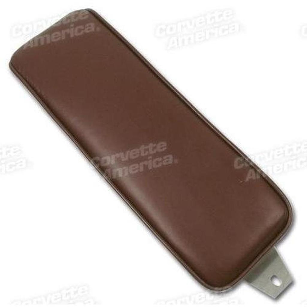 Corvette Center Armrest. Maroon Leather: 1965