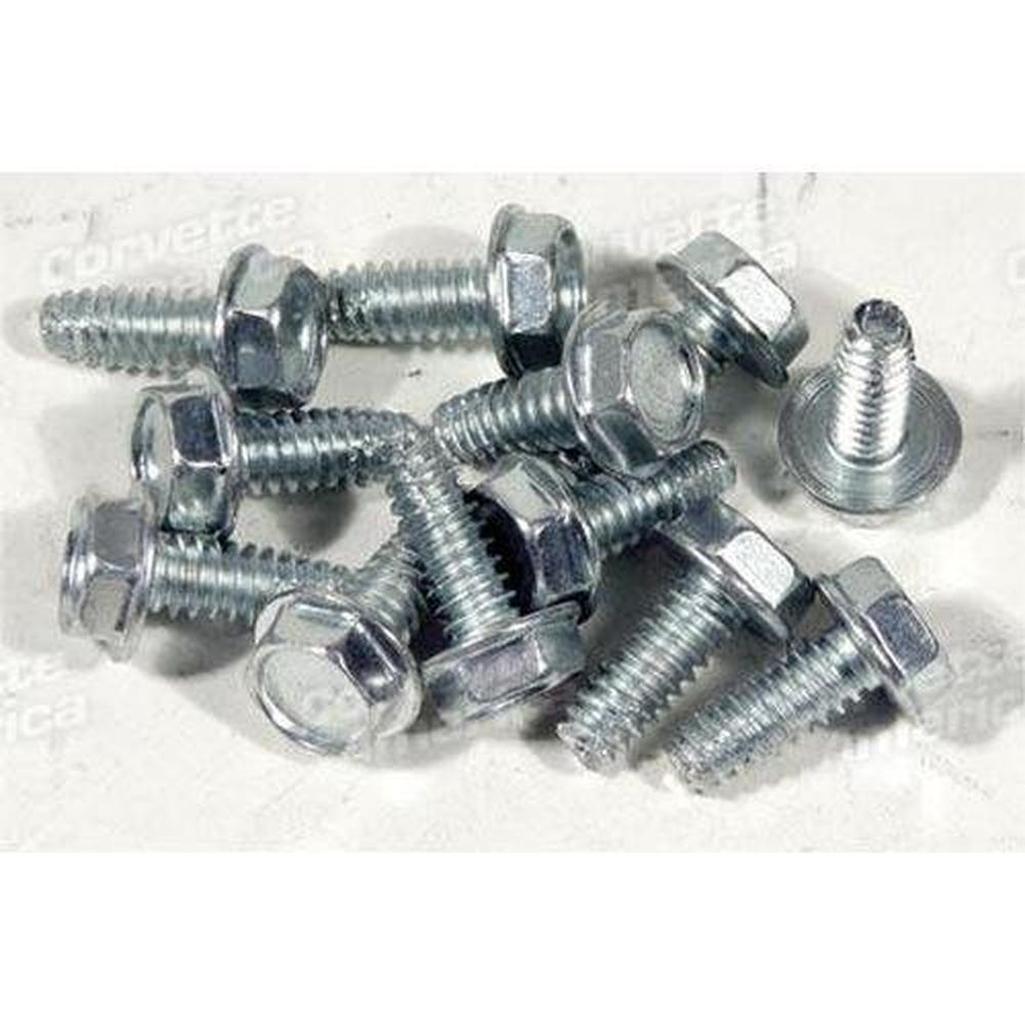 Corvette Hubcap Spinner Screws. 12 Piece Set - Not for 1964: 1963-1965