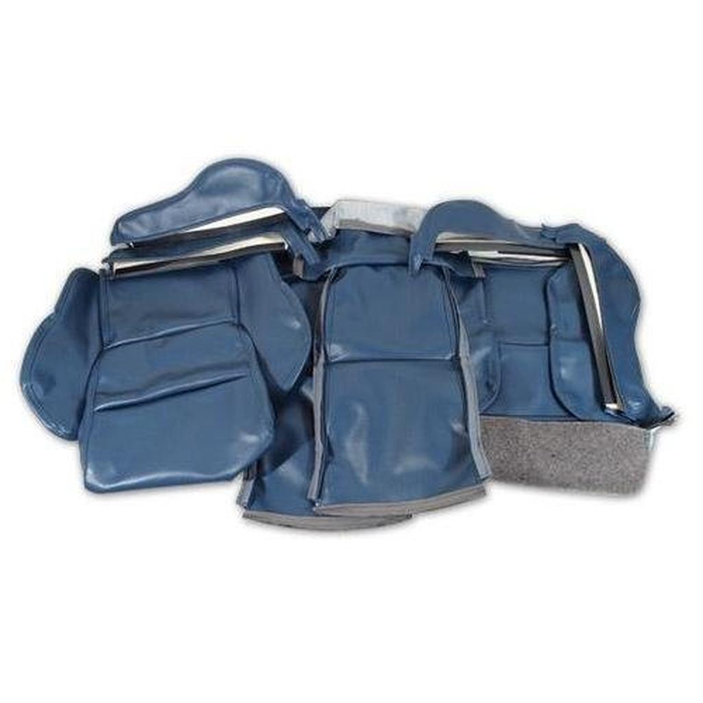 Corvette Leather Like Seat Covers. Blue Sport: 1984-1985