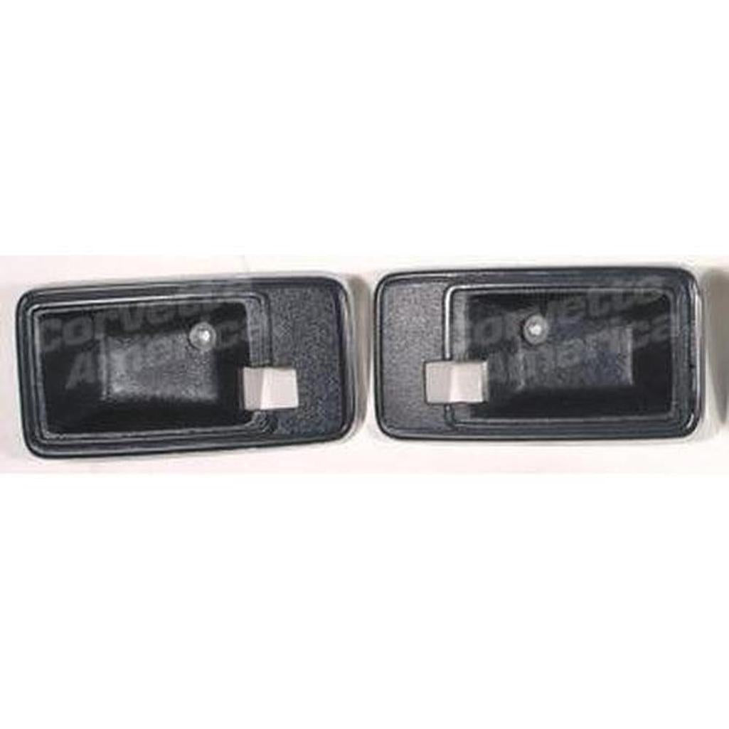 Corvette Door Latch Bezels. Dark Blue: 1982