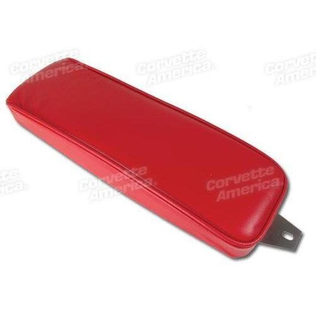 Corvette Center Armrest. Red Leather: 1963-1964