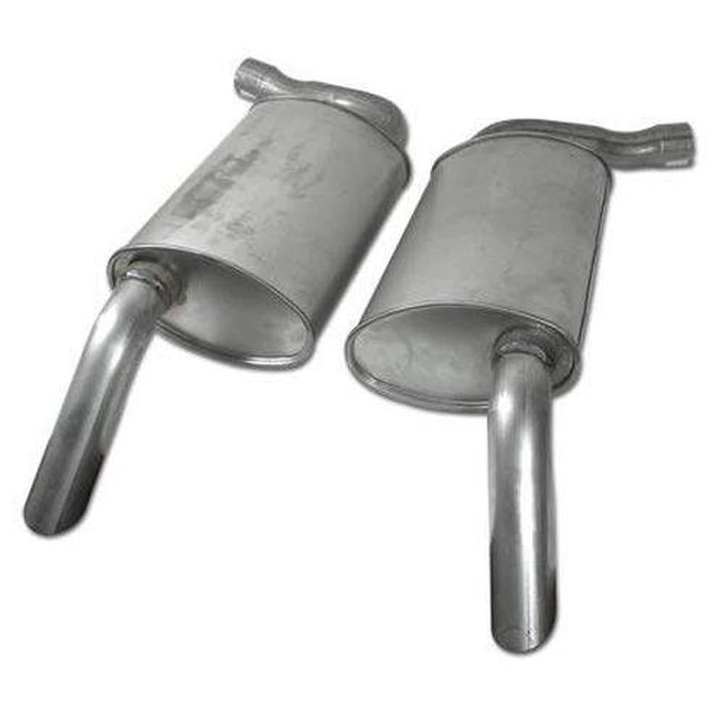 1975-1977 Corvette C3 Mufflers - 2.25 Inch Oval