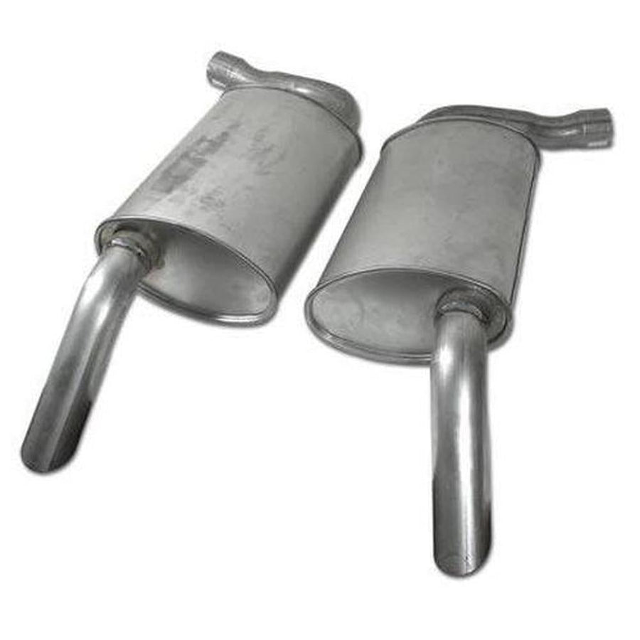 1975-1977 Corvette C3 Mufflers - 2.25 Inch Oval
