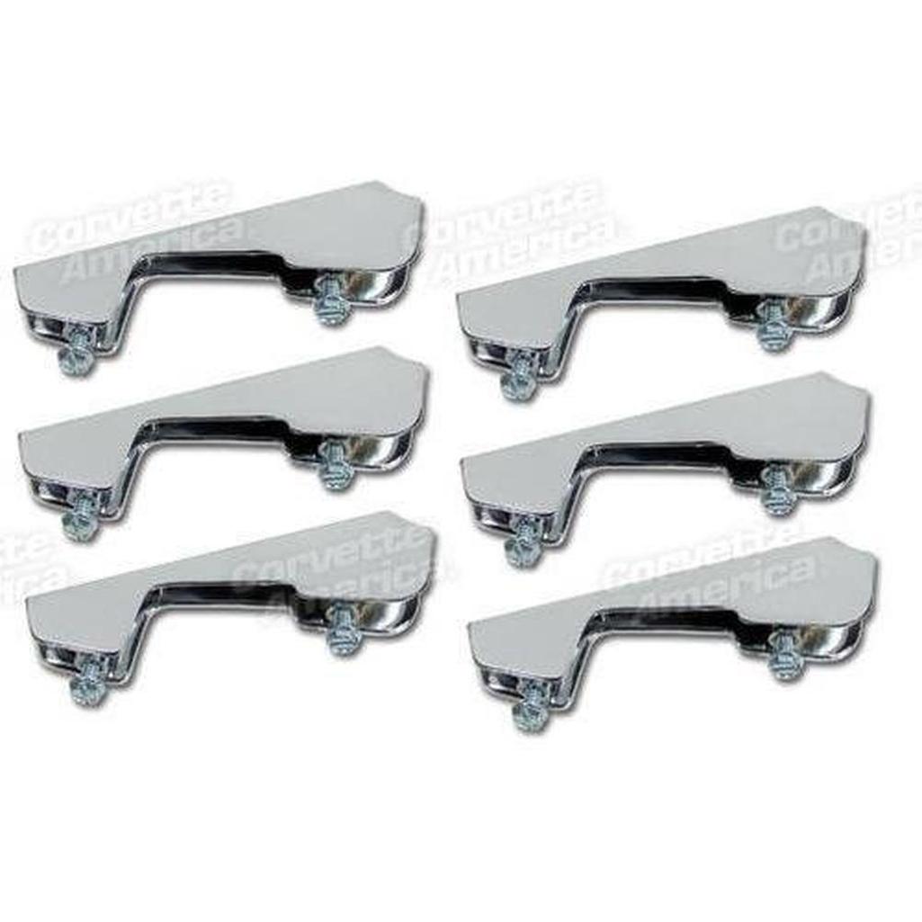 Corvette Hubcap Trim Bar Set. 6 Piece: 1963