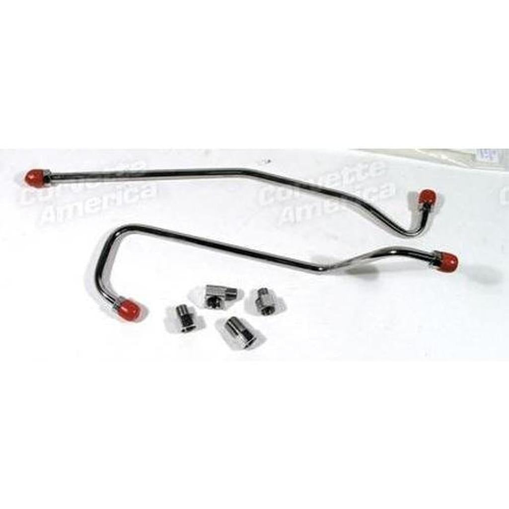 Corvette Gas Line. Stainless Steel Pump To Carburetor Fuel Injection: 1963-1965