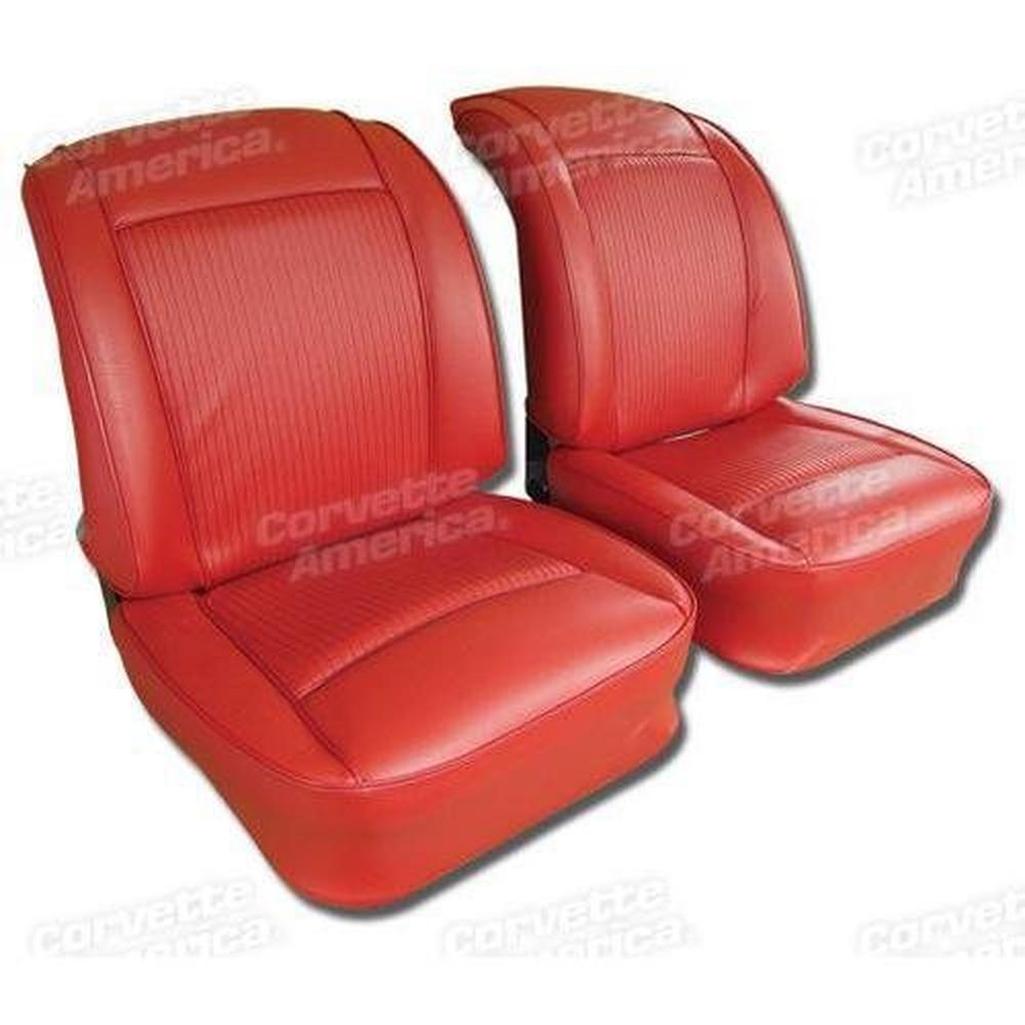 Corvette Vinyl Seat Covers. Red: 1961