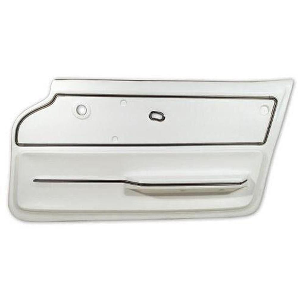Corvette Door Panel. White Convertible With Trim RH: 1965-1966