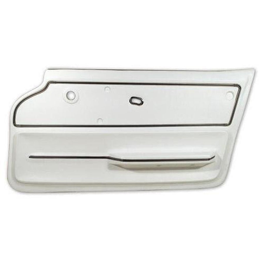 Corvette Door Panel. White Convertible With Trim RH: 1965-1966