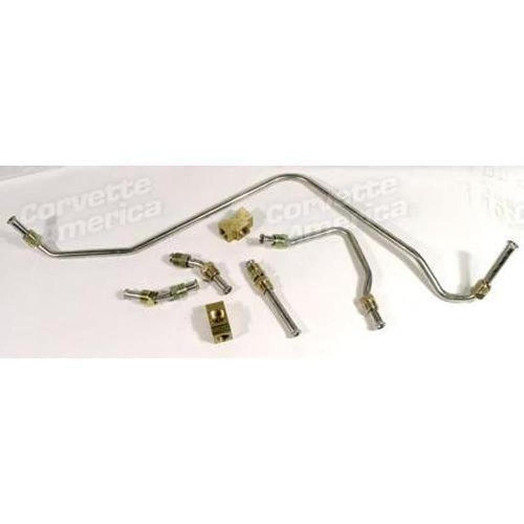 Corvette Gas Line. Stainless Steel - Pump To Carburetor 400hp & 435hp: 1968-1969