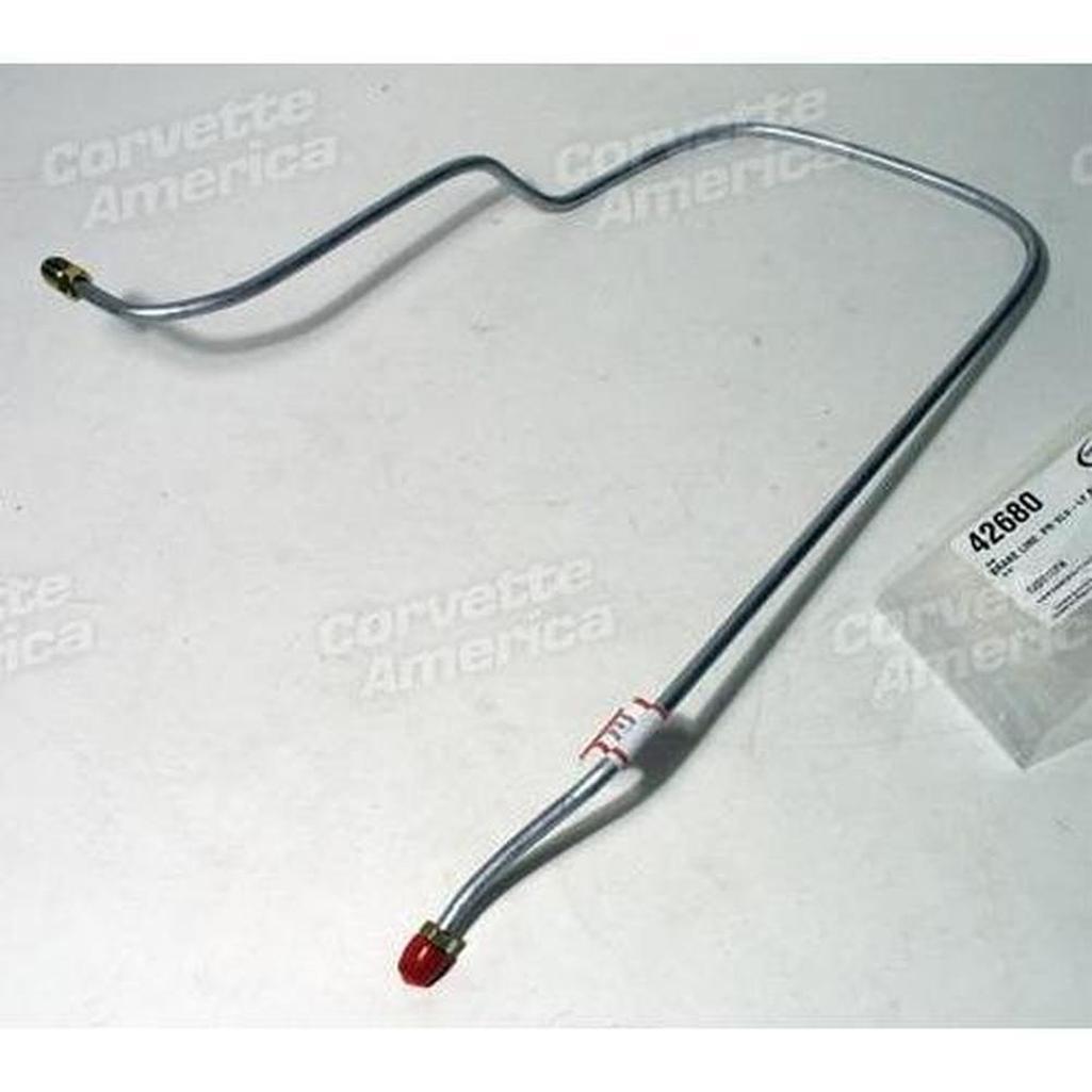 Corvette Brake Line. Proportioning Valve To Left Front Block W/Power Brake: 1968