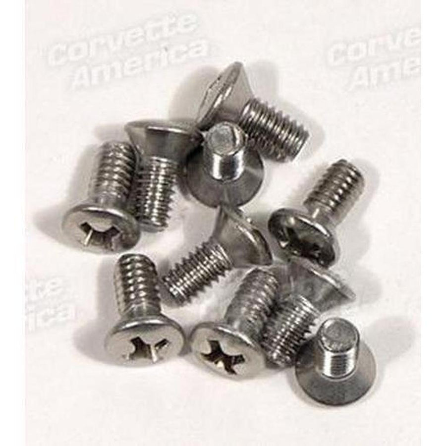 Corvette Softtop Header Weatherstrip Retainer Screw Set.: 1956-1962