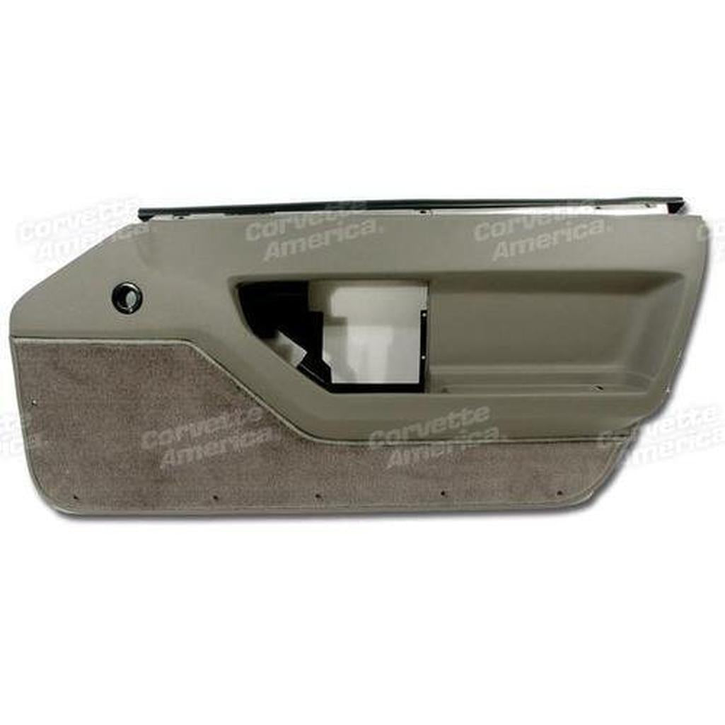 Corvette Door Panel. Gray RH: 1988-1989