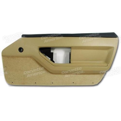 Corvette Door Panel. Saddle Deluxe Convertible RH: 1986-1987