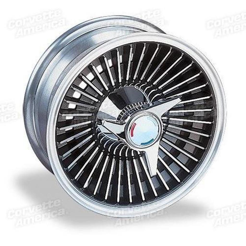C2 1965 Corvette Direct-Bolt Knock-Off Wheel Set - Replica Style - Complete