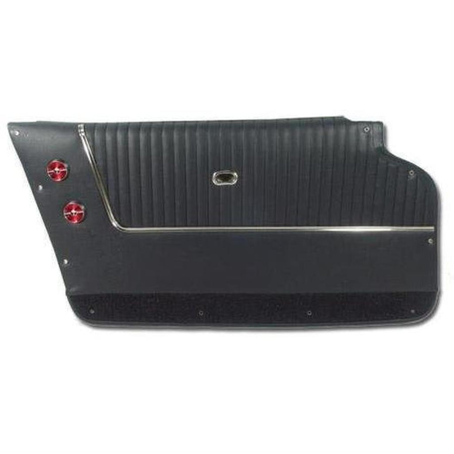 Corvette Door Panels. Dark Blue - Coupe - With Trim: 1963-1964