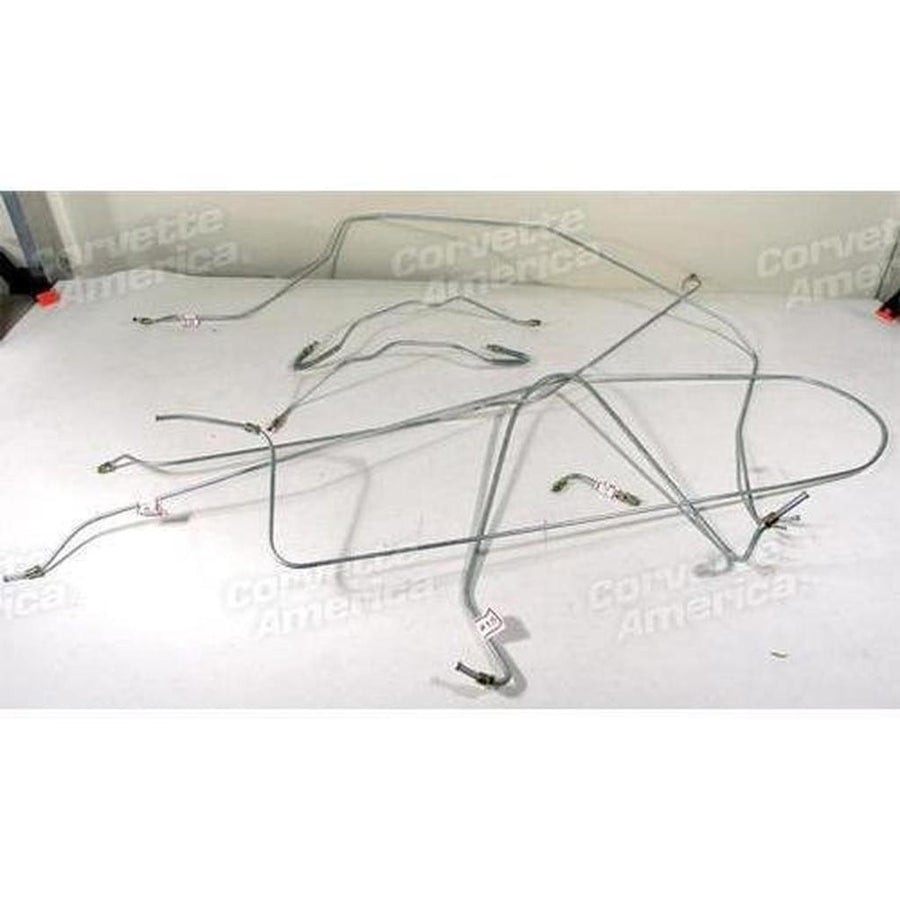 Corvette Brake Line Set. W/O Power Brake 3/16 Inch: 1965