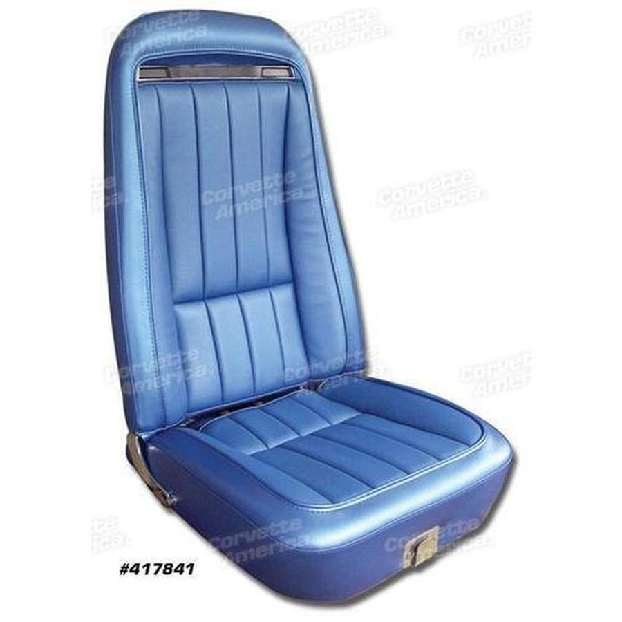 1970 Corvette C3 Vinyl Seat Covers - Bright Blue