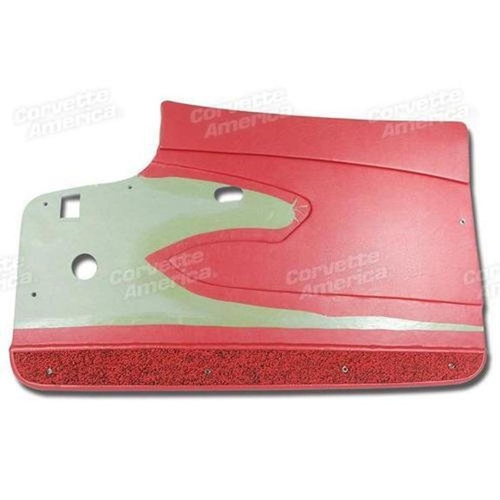 Corvette Door Panels. Red Metal Support: 1960-1961