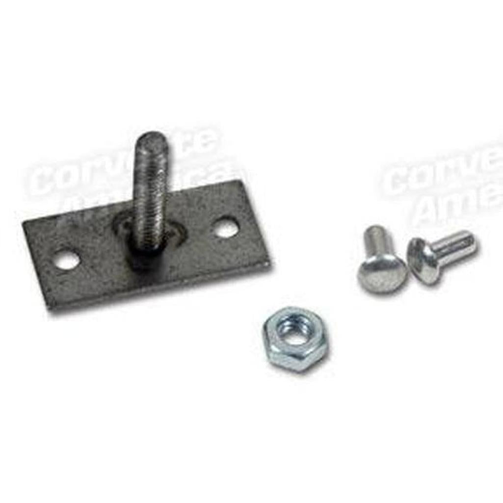 Corvette Park Brake Cable Clamp T-Bolt & Nut.: 1964-1966
