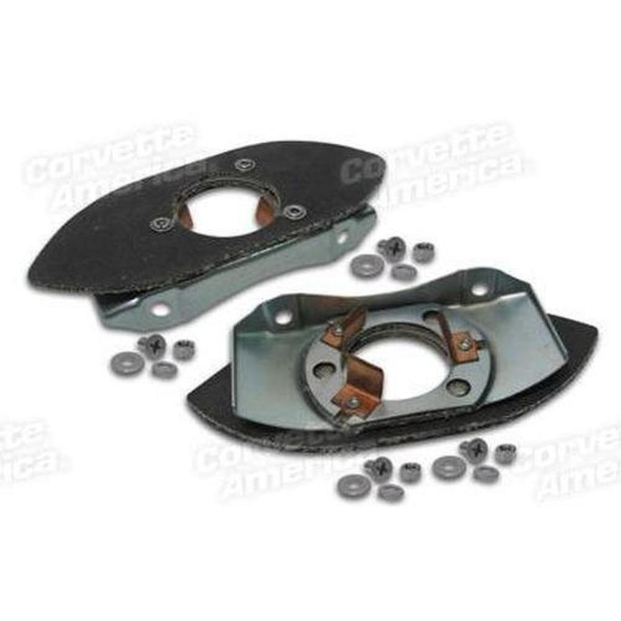 Corvette Tailpipe Retainers. Mount In Bumper: 1958-1960