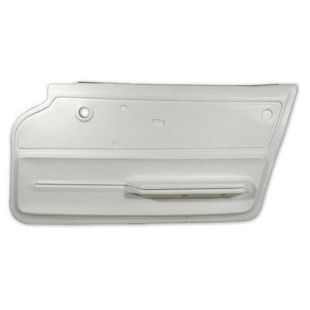 Corvette Door Panel. White Coupe With Felt RH: 1965-1966