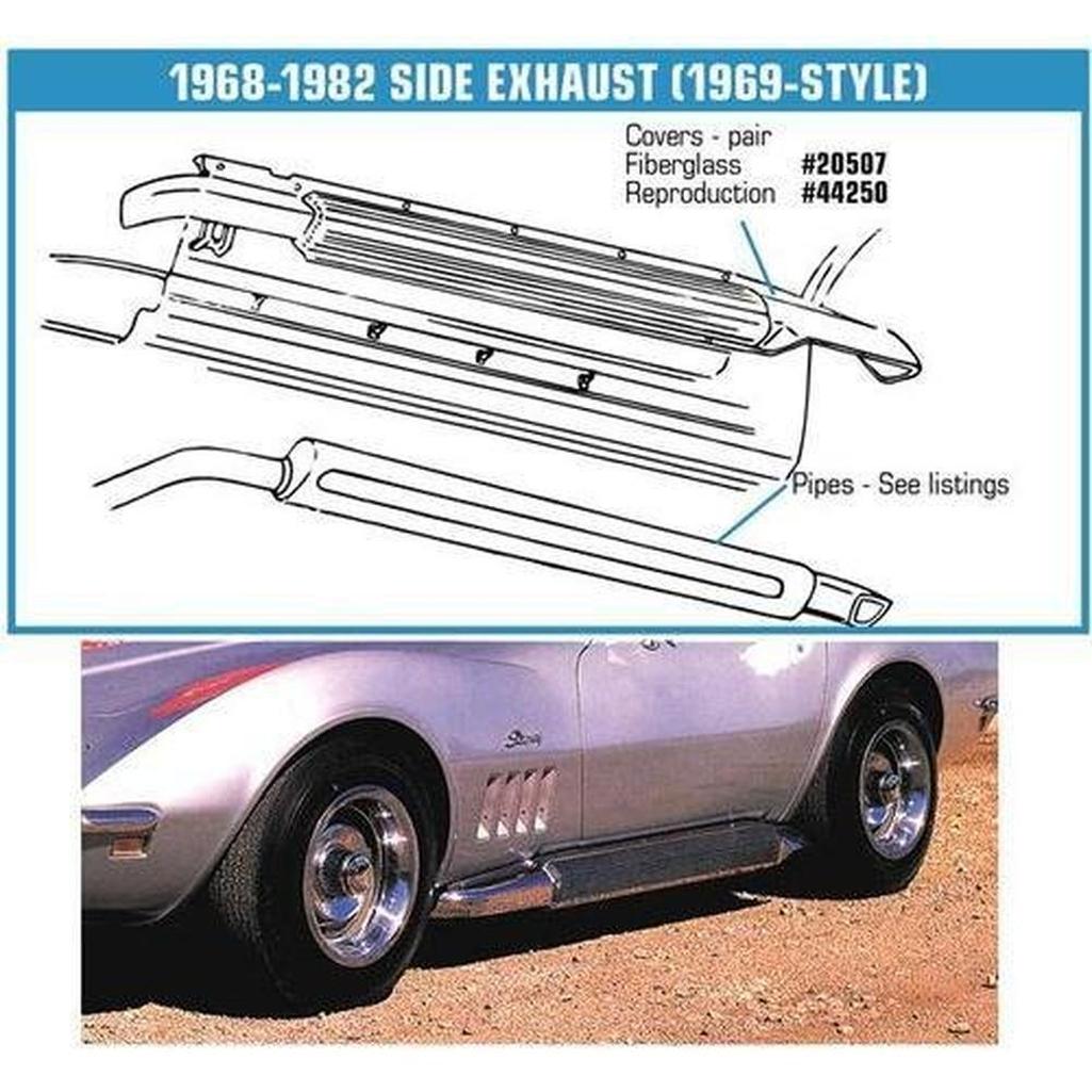 1968-1982 Corvette C3 Side Exhaust Covers